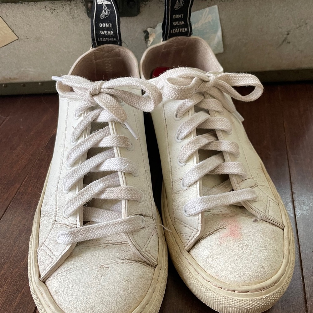 Vegan white sneakers women’s EUR size 36, US 6 - Picture 4 of 13